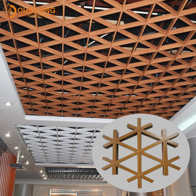 屋内三角形のスーパーマーケットの建築材のために耐火性アルミニウム金属の天井の格子