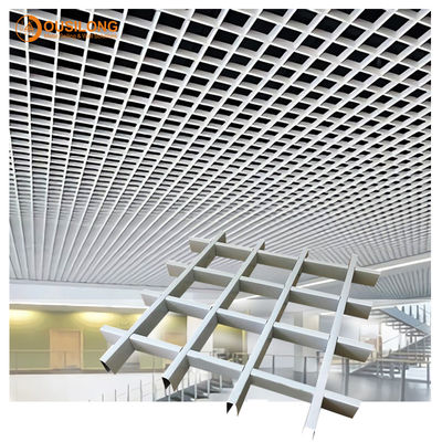 白い粉はティー棒商業中断された天井と625x625mmアルミニウム0.5mmの金属の格子天井に塗った