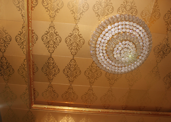 住宅の飾られた天井のための浮彫りにされたアルミニウム功妙な天井のタイル、300mm x 450mm