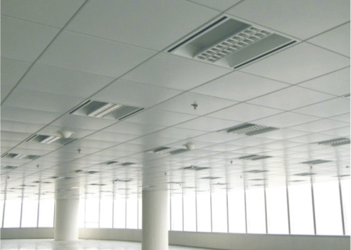 天井の装飾的な中断された位置は習慣/金属によって打ち抜かれる天井のタイルをタイルを張ります