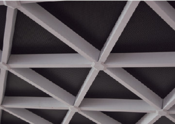突き出された三角形の商業天井のタイル、アルミニウム中断の天井の格子