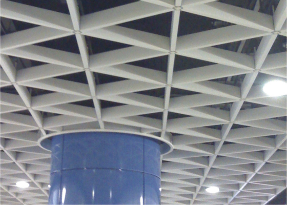 突き出された三角形の商業天井のタイル、アルミニウム中断の天井の格子