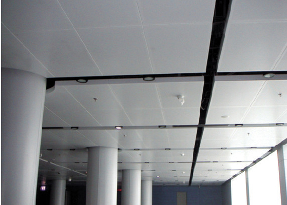 着色される正方形の穴があいた金属の装飾的な音響の天井習慣を ISO 9001 はタイルを張ります