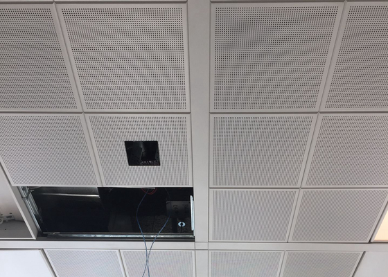 1' ×1 'オフィス ビルのための天井の白い色のパーホレーションΦ2.3クリップ