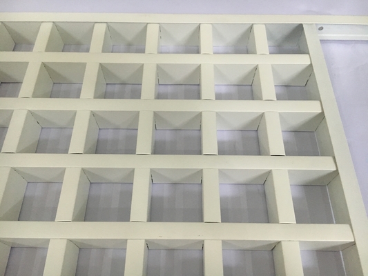 正方形の商業天井のタイルは連結の刃が付いている細胞の格子天井を開けます