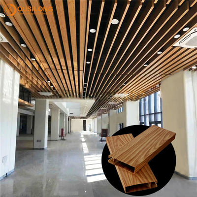 木製の一見のアルミニウム プロフィールの板のショッピング モールのための装飾的な中断された金属の偽の天井