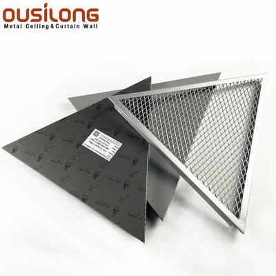 天井板の組み立てられたTriangulerの天井の音響の三角形のアルミニウム/アルミニウム網クリップ スナップ